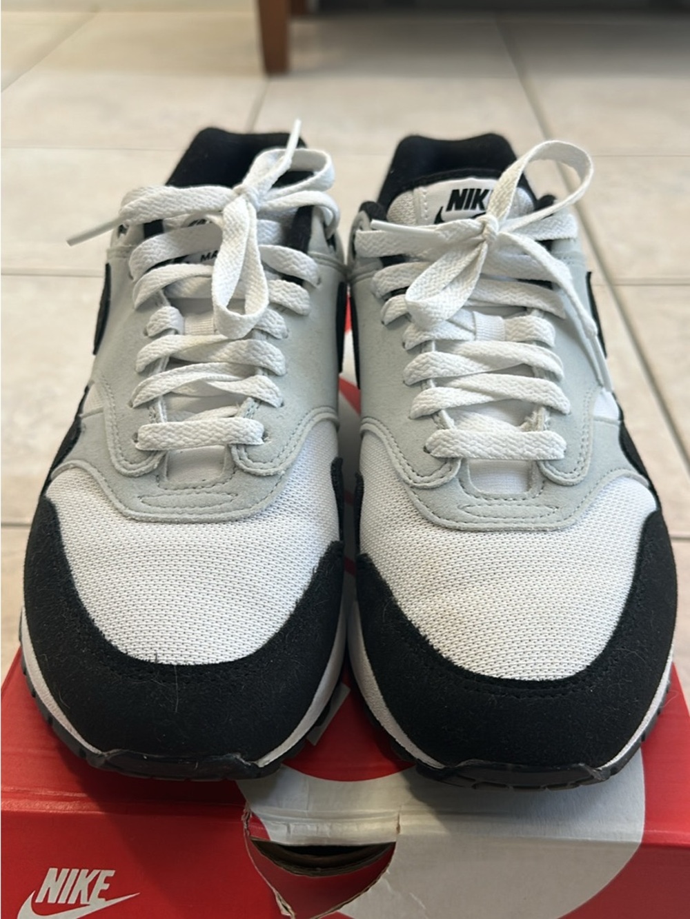 Nike Men’s Running Sneakers in White, Black and Light Gray